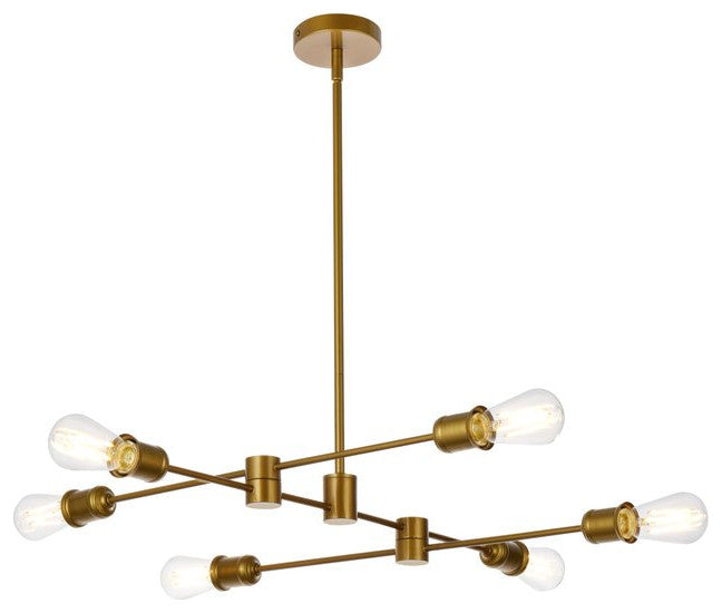 Xander 6-Light Pendant, Brass
