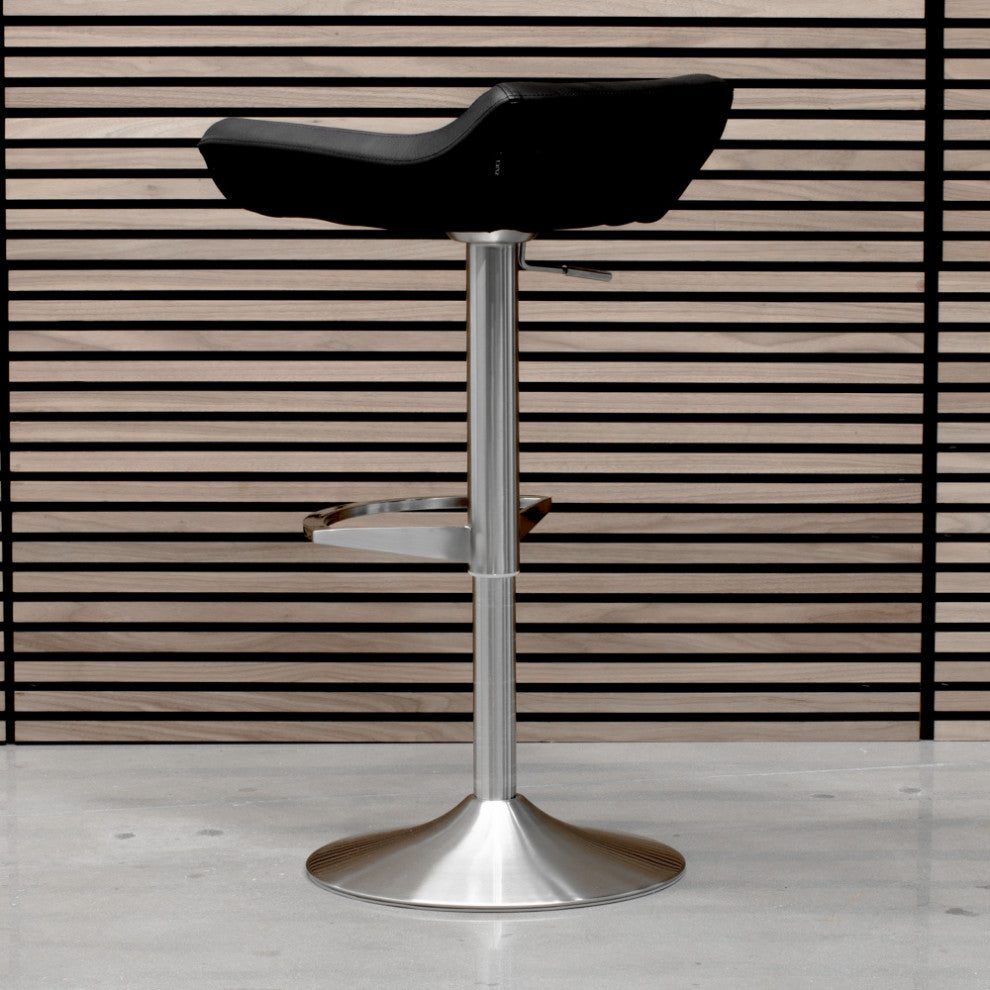 Modern Ray Bar Stool Soft White, Black