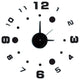 Modern Home Self Adhesive DIY 3D Wall Clock - Compass