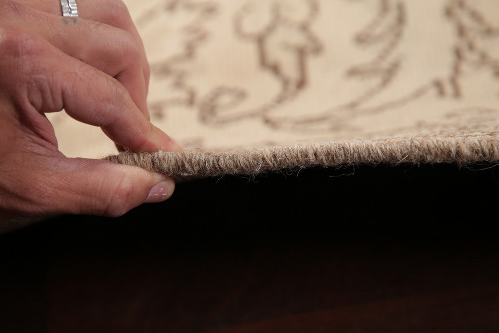 Consigned, Vintage-Style Faded Handmade Oriental Persian Distressed Rug, 6'x9'