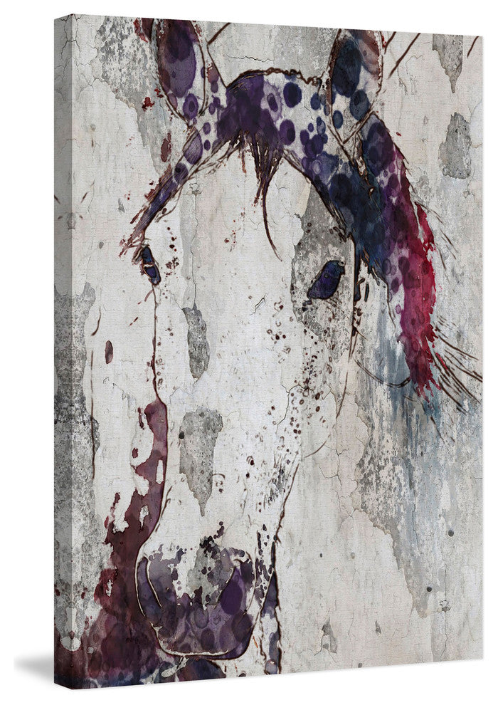 "Purple Horse" Art Print, 30x45 cm