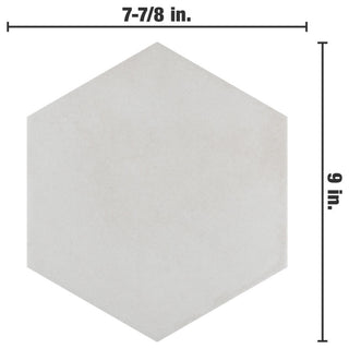 Matter Hex Bone Porcelain Floor and Wall Tile