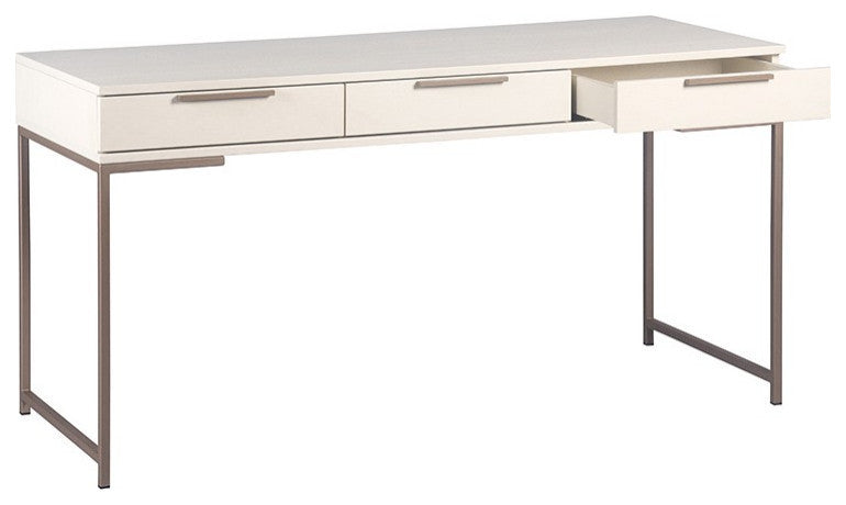 Rebel Desk, Champagne Gold, Cream
