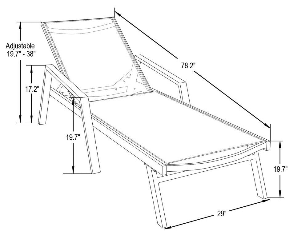 Lounge Chair With Arms Set of 2