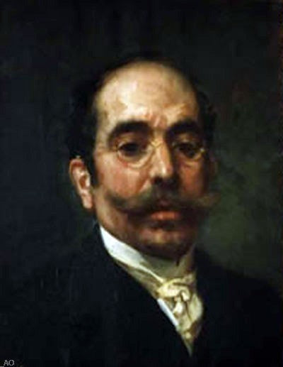 Antonio Munoz Degrain Autorretrato, 21"x28" Wall Decal Print