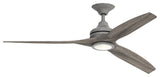 Fanimation Spitfire Ceiling 48" Fan/LED Light, Galvanized/Weathered Wood