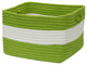 Rope Walk, Bright Green Utility Basket, 18"X12"