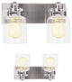 Nuk3y Vintage Bathroom Vanity Light Fixture (Brushed Nickel, 2 Light)