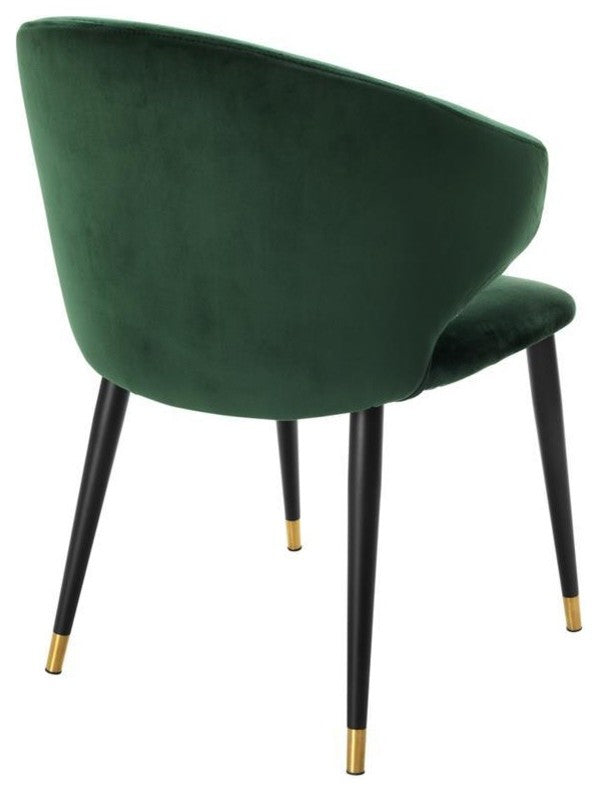 Green Velvet Dining Armchair | Eichholtz Volante