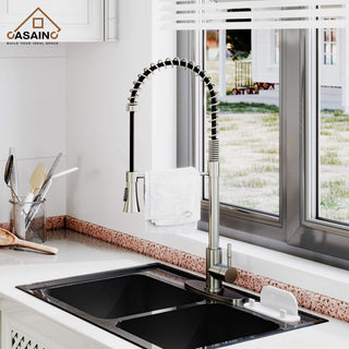 Kitchen Faucet Spring Pull Down Sprayer Dual-Function Spray Head Brushed Nickel