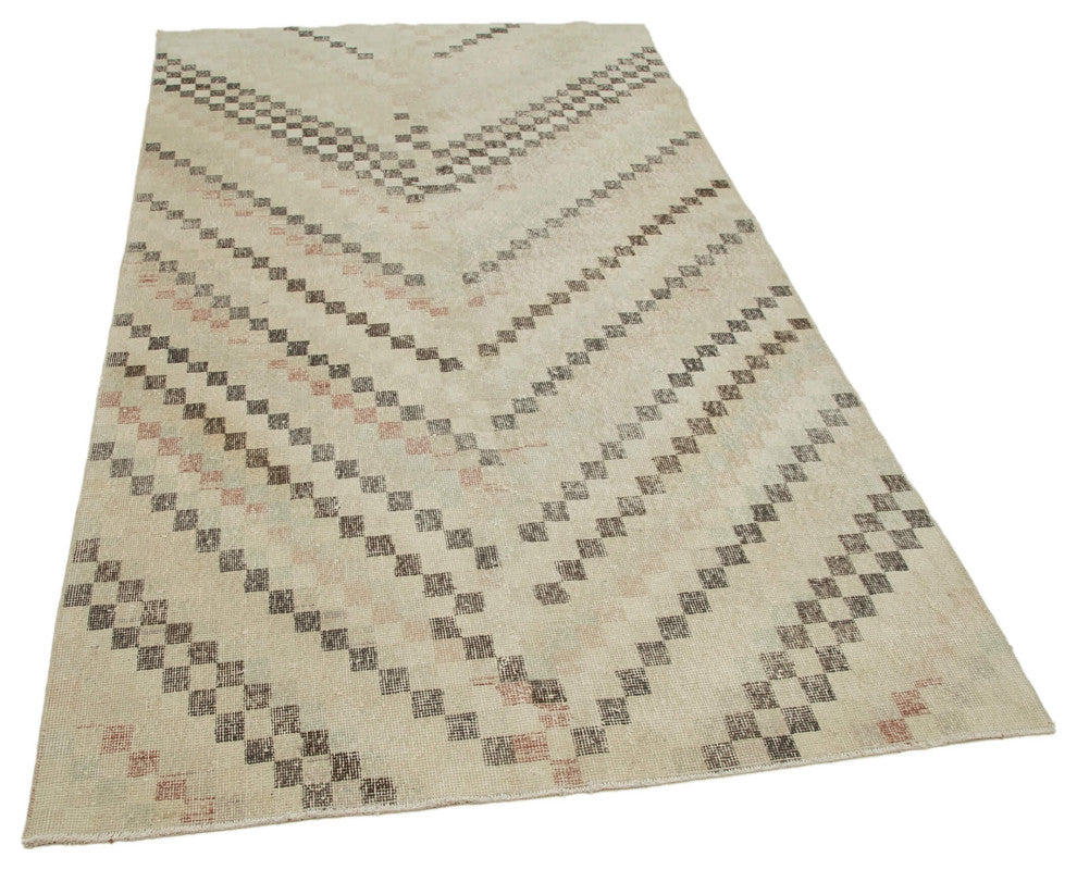 Rug N Carpet - Handmade Anatolian 4' 10'' x 8' 10'' Decorative Vintage Rug