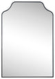 Lindie Medium Scalloped-Top Metal Framed Wall Mounted Mirror