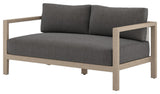 Sonoma Outdoor Sofa-60"-Brown/Charcoal