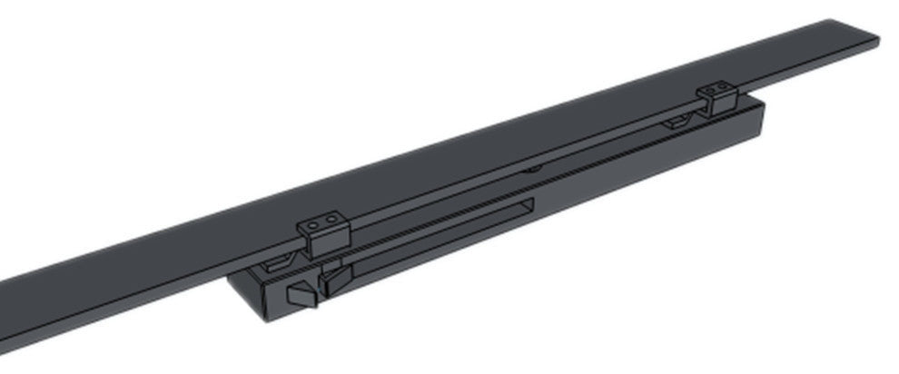 Sliding Barn Door Hardware Kit, Straight Design, Soft Close Mechanism