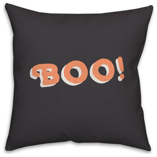 Boo! 18x18 Throw Pillow