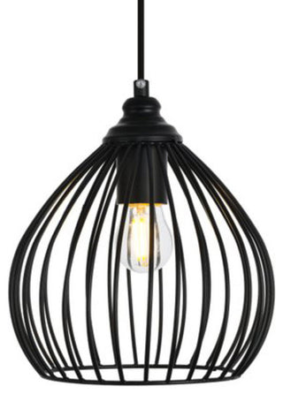 Elegant Lighting LDPD2093 Sayer 1 Light 7-7/8"W Mini Pendant - Black