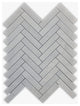 Allure Gray Honed 1x4 Herringbone Marble Mosaic