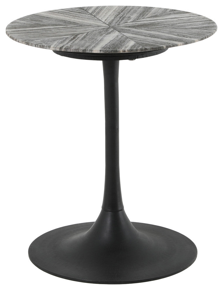 Contemporary Nyles Marble Accent Table - Multicolor