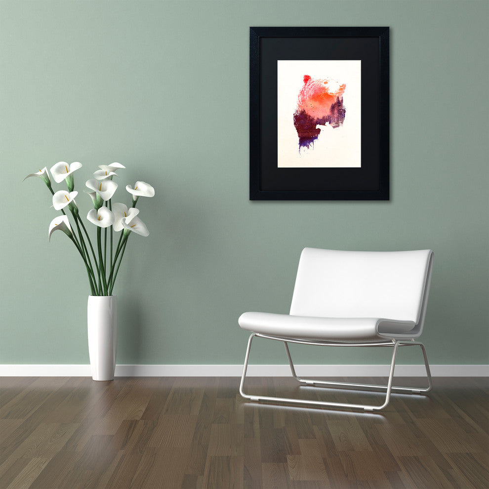Robert Farkas 'Love Forever' Art, Black Frame, Black Mat, 14x11