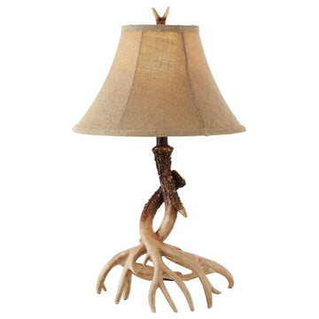 Safavieh Sundance 25.5" H Faux Antler Table Lamp, Brown