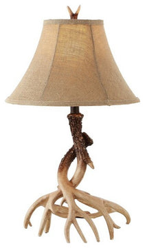 Safavieh Sundance 25.5" H Faux Antler Table Lamp, Brown