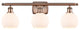 Innovations 516-3W-AC-G121-6-LED 3 Light Bath Vanity Light, Antique Copper