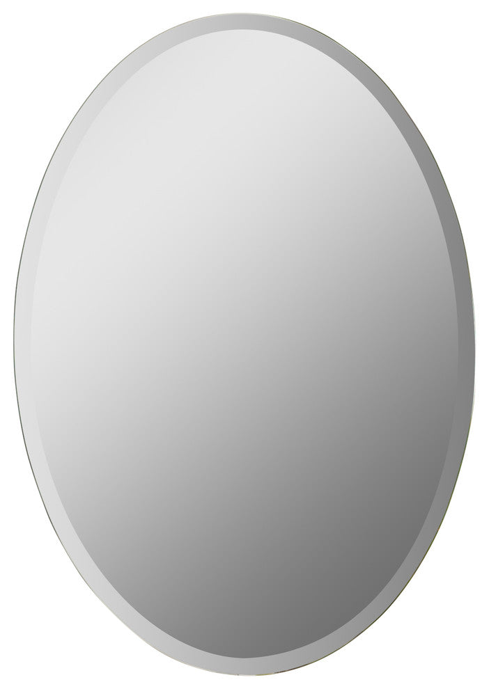 Odelia Oval Bevel Frameless Wall Mirror