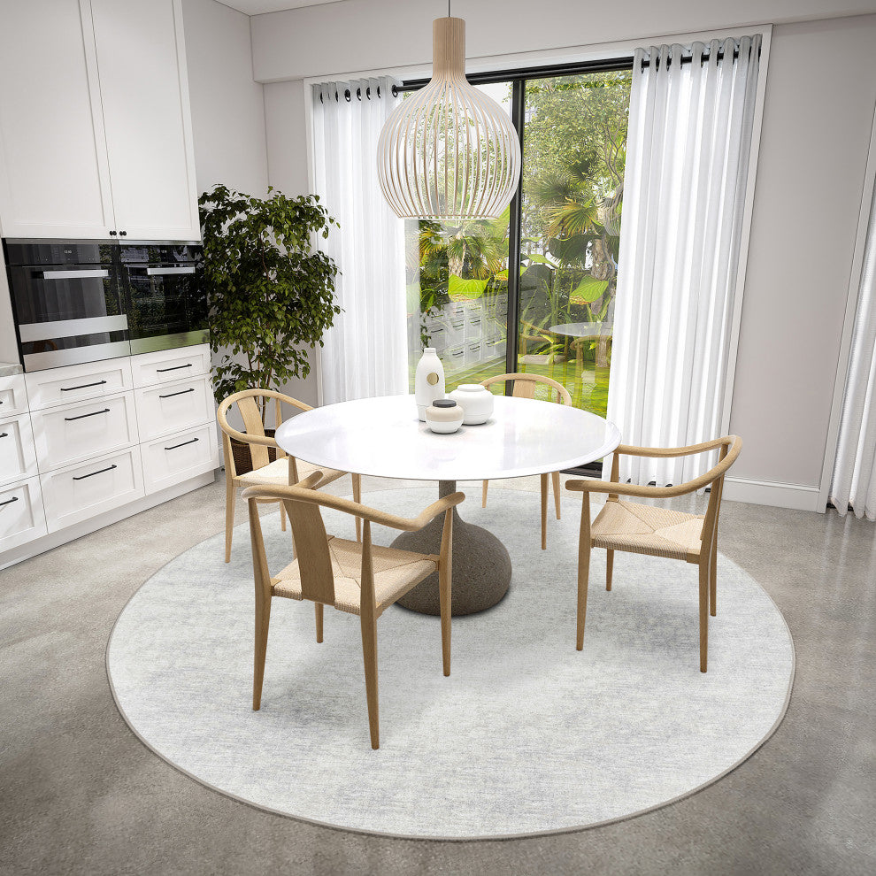 Winslow WL1 Ivory 4' x 4' Round Rug