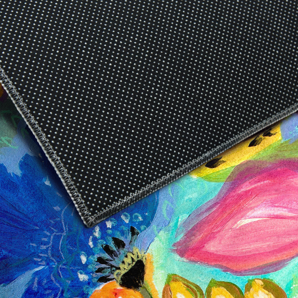 Secret Garden Floral II Art Area Rug, Power-Loomed, 5'x7.5'