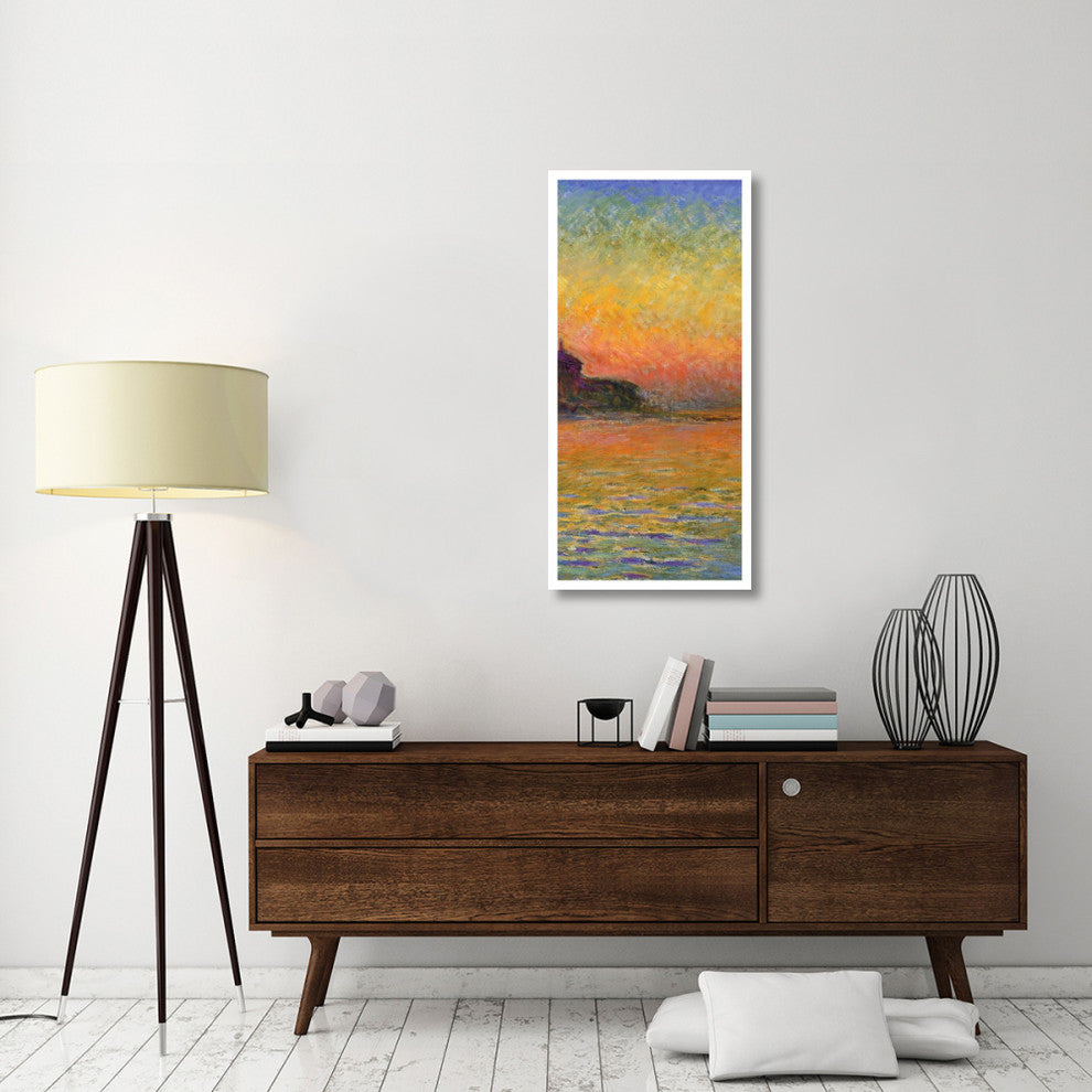 "Twilight Venice (center)" Digital Paper Print by Claude Monet, 22"x46"