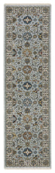 Augustus Medallions Indoor Area Rug, Light Blue, 2'3"x7'6"