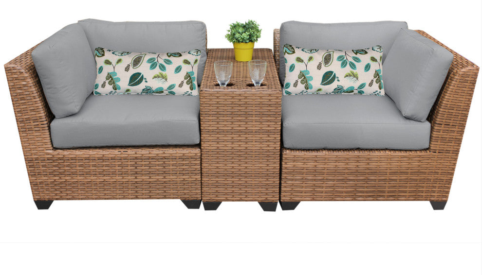 Laguna 3 Piece Outdoor Wicker Patio Furniture Set 03b