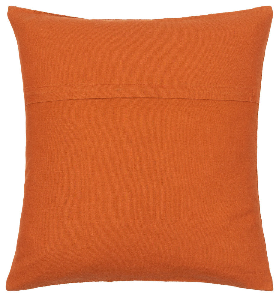 Surya Malian Pillow Shell With Polyester Insert 18"H X 18"W (Brick Red)