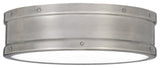Quoizel QF5224 Ahoy 13"W LED Flush Mount Drum Ceiling Fixture - Antique