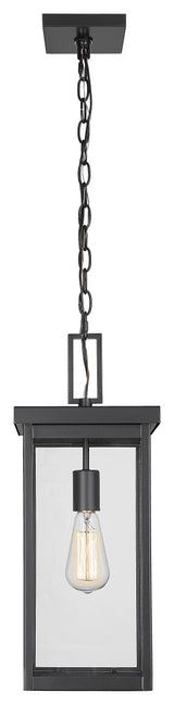 Barkeley 1 Light 8" Powder Coated Black Outdoor