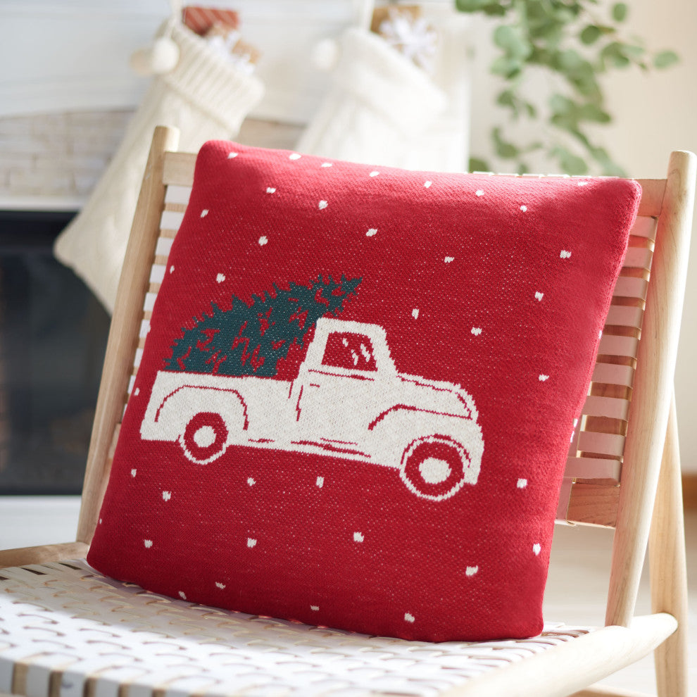 Safavieh Homeward Pillow, Red, 20"x20"