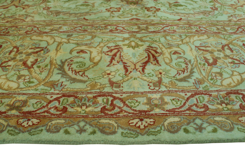 Pak-Persian Chapman Light Green/Rust Rug, 9'0x12'2