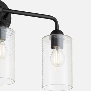 Quorum International 598-3 Charlotte 3 Light 24"W Vanity Light - Matte Black