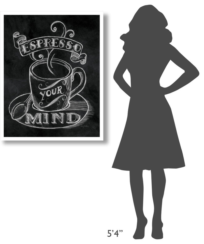 "Espresso Your Mind" Digital Paper Print by Mary Urban, 30"x37"