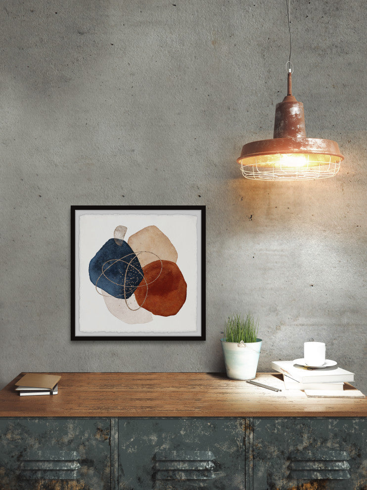 "Dynamic Tension" Framed Painting Print, 32x32