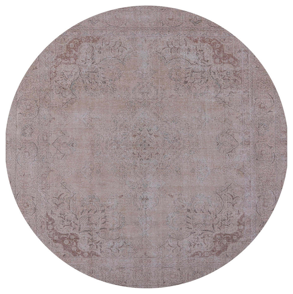 Ahgly Company Indoor Round Mid-Century Modern Area Rugs, 5' Round
