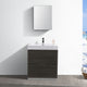 Valencia 30" Gray Oak Free Standing Vanity Set, Cabinet, Faucet FFT9151BN