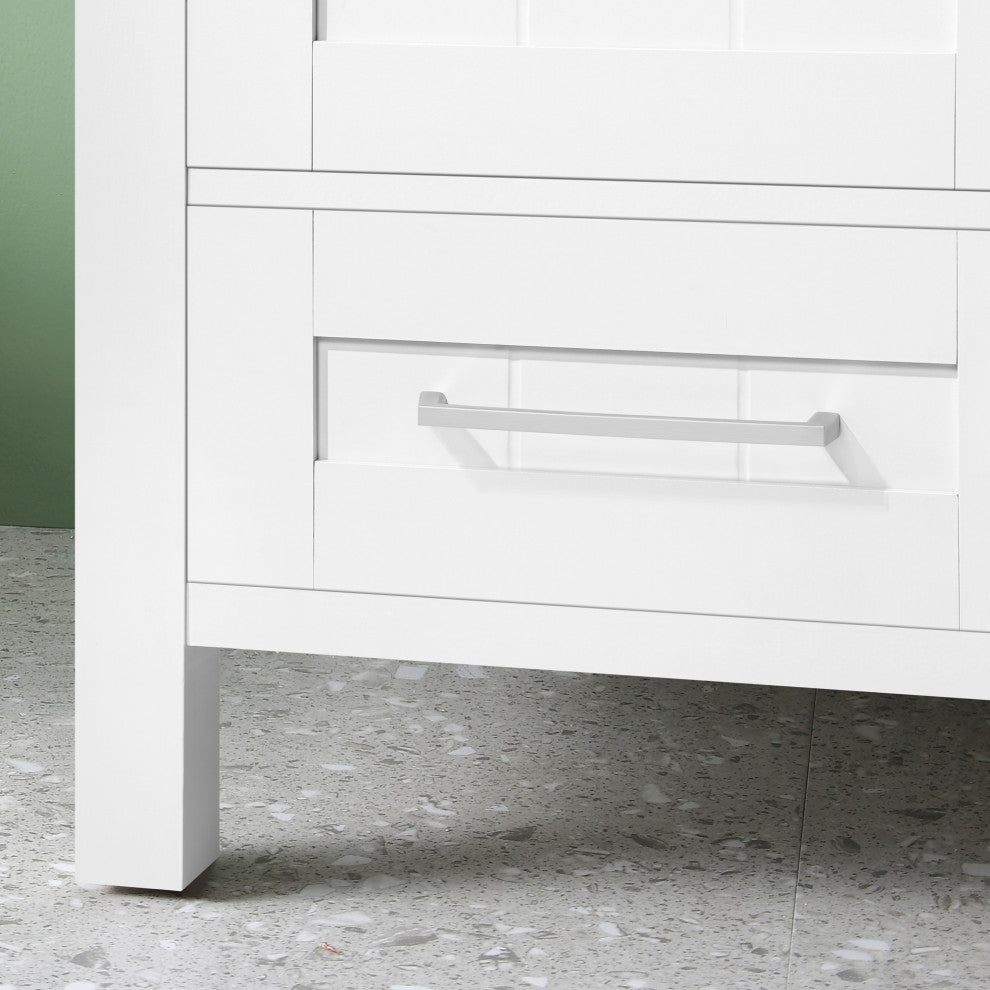 Ove Decors Kansas 18" Single Sink Vanity With Countertop, White, 18 in.