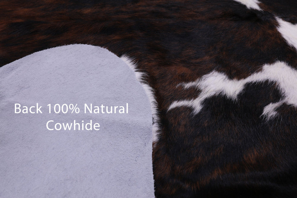 7' 4" X 6' 4" Organic Natural Hair-On Cowhide Area Rug C1667