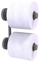 Dottingham 2 Roll Reserve Roll Toilet Paper Holder, Matte Gray