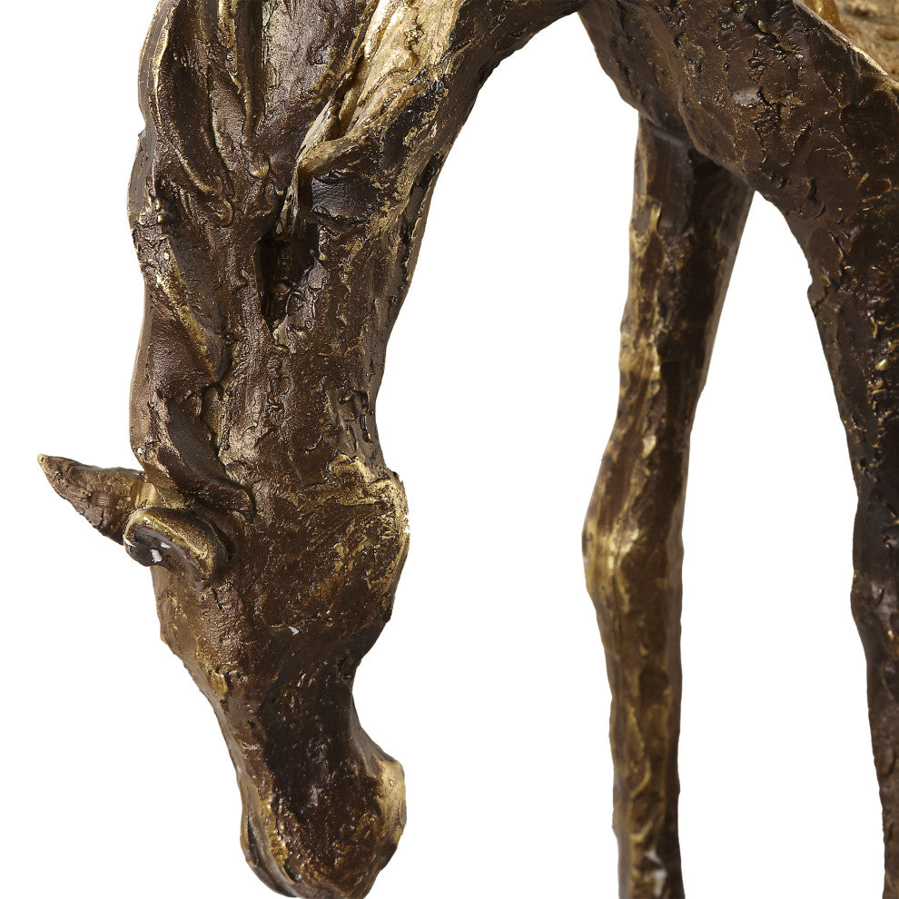 Uttermost Openly Grazing Horse Sculpture