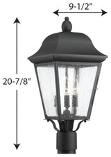 Kiawah 3-Light Post Lantern