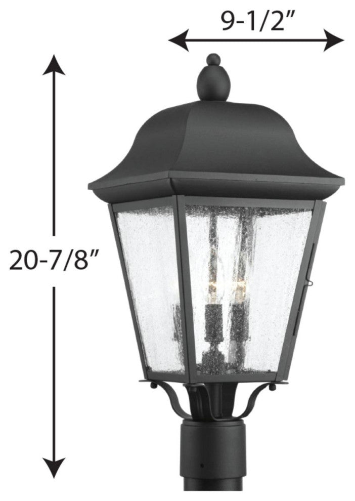 Kiawah 3-Light Post Lantern
