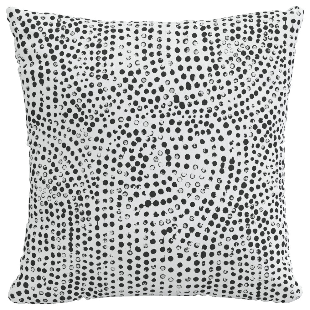 20" Outdoor Pillow Polyester Insert, Aussie Dot White