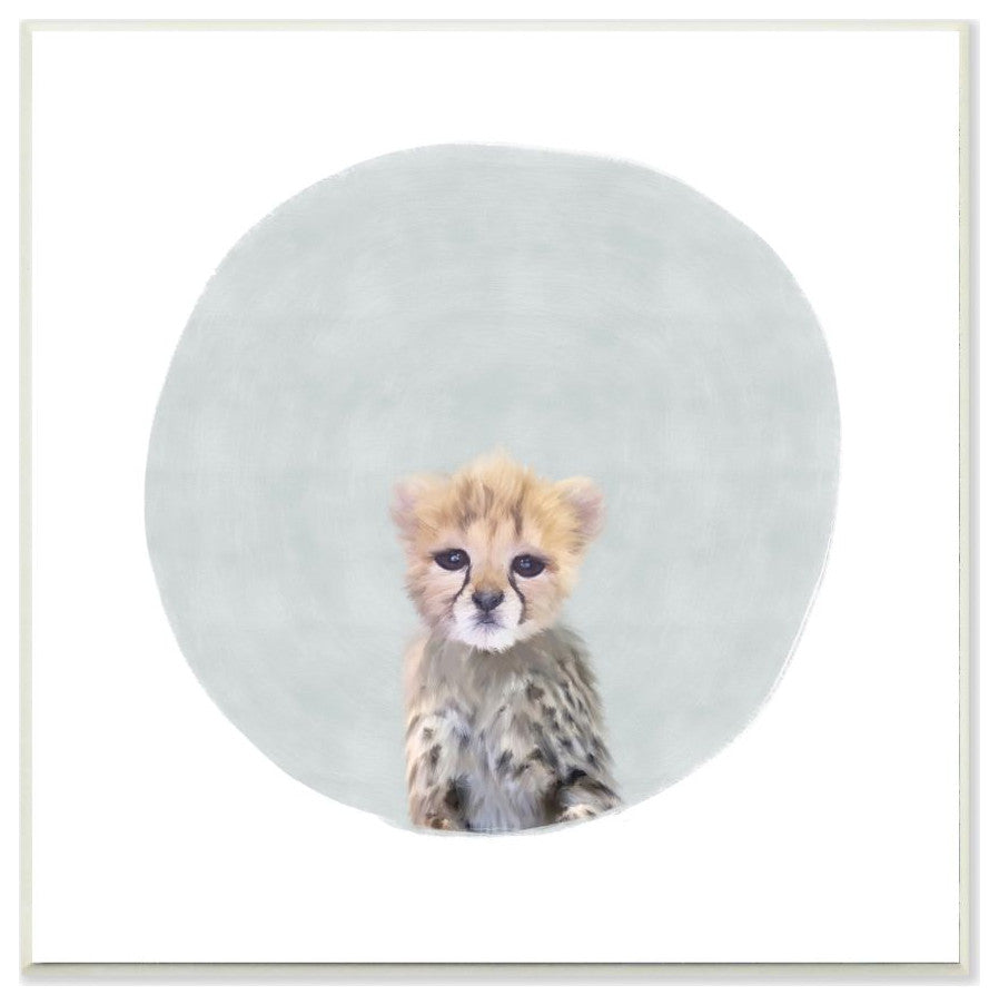 Baby Cheetah Animal Kids Painting, 12"x12"